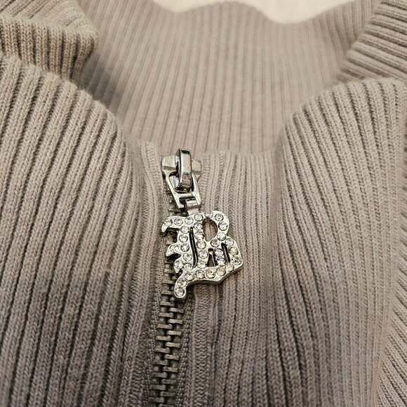 BCBGMAZAZRIA Women's Gray Zip Up Jacket Size: L - Picture 7 of 9